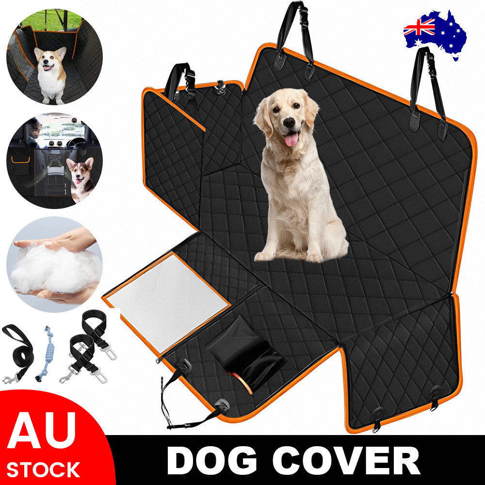 Oz Bargains™ PetRide Guard – Waterproof Non-Slip Dog Car Seat Hammock | Backseat Protector for Cats & Dogs