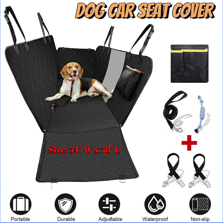 Oz Bargains™ PetRide Guard – Waterproof Non-Slip Dog Car Seat Hammock | Backseat Protector for Cats & Dogs