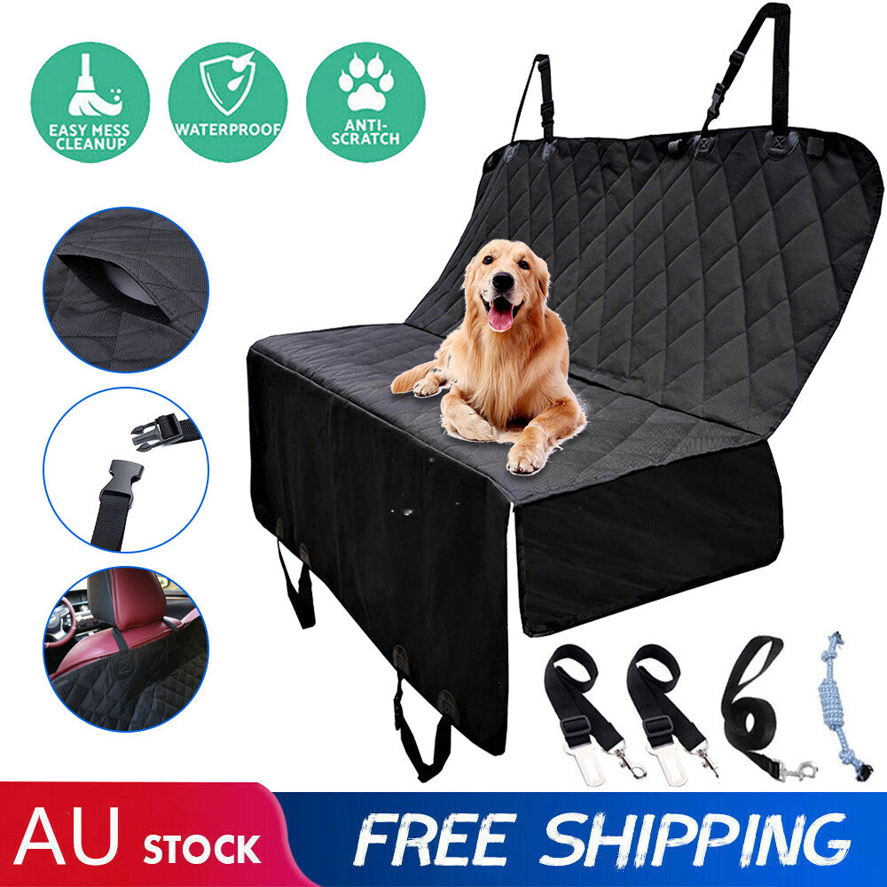Oz Bargains™ PetRide Guard – Waterproof Non-Slip Dog Car Seat Hammock | Backseat Protector for Cats & Dogs