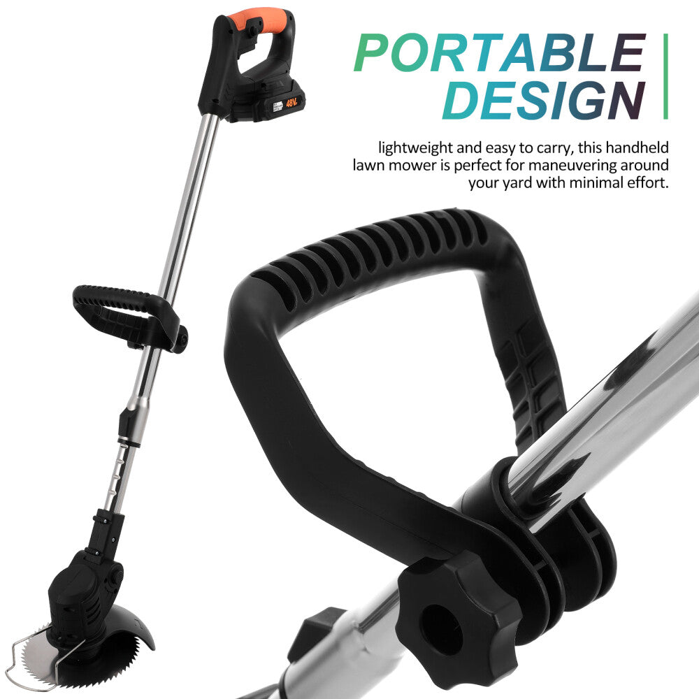 Oz Bargains™ TurboTrim Pro – 48V Cordless Grass Trimmer & 2-in-1 Brush Mower | Electric Whipper Snipper & Lawn Cutter