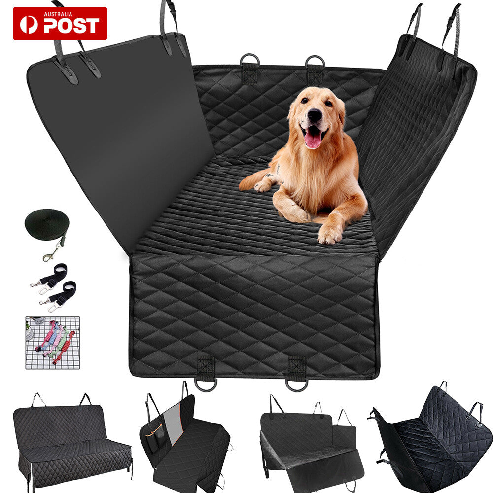 Oz Bargains™ PetRide Guard – Waterproof Non-Slip Dog Car Seat Hammock | Backseat Protector for Cats & Dogs