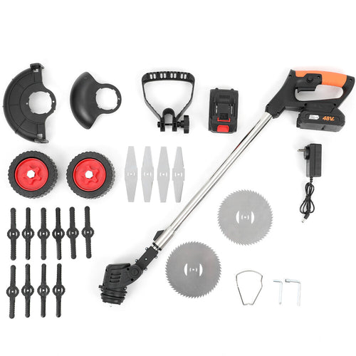 Oz Bargains™ TurboTrim Pro – 48V Cordless Grass Trimmer & 2-in-1 Brush Mower | Electric Whipper Snipper & Lawn Cutter